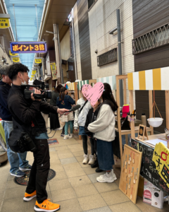 お店やさんの取材に来られました